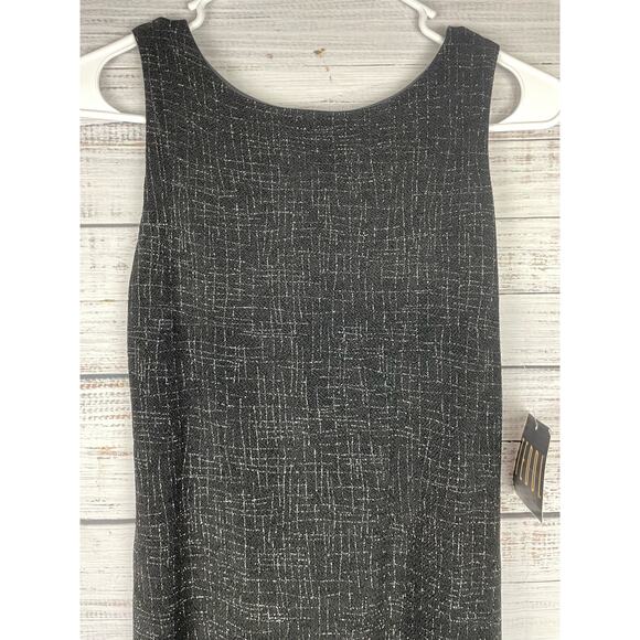 Vintage Teddi Black Sparkle Maxi Dress New 4P 90s Y2K Prom Formal Whimsigoth - Picture 2 of 7